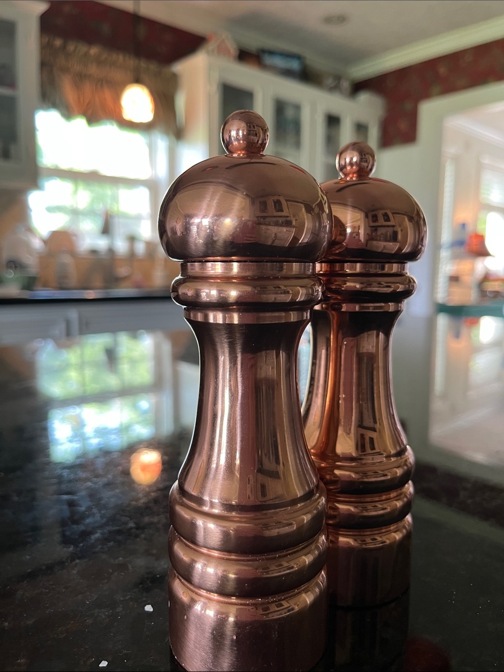 Williams Sonoma Copper Salt and Pepper Mills - Shiny Copper